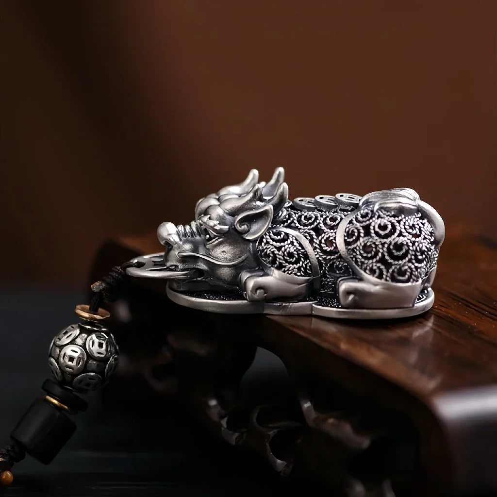 Charms - 925 Sterling Silver Pixiu
