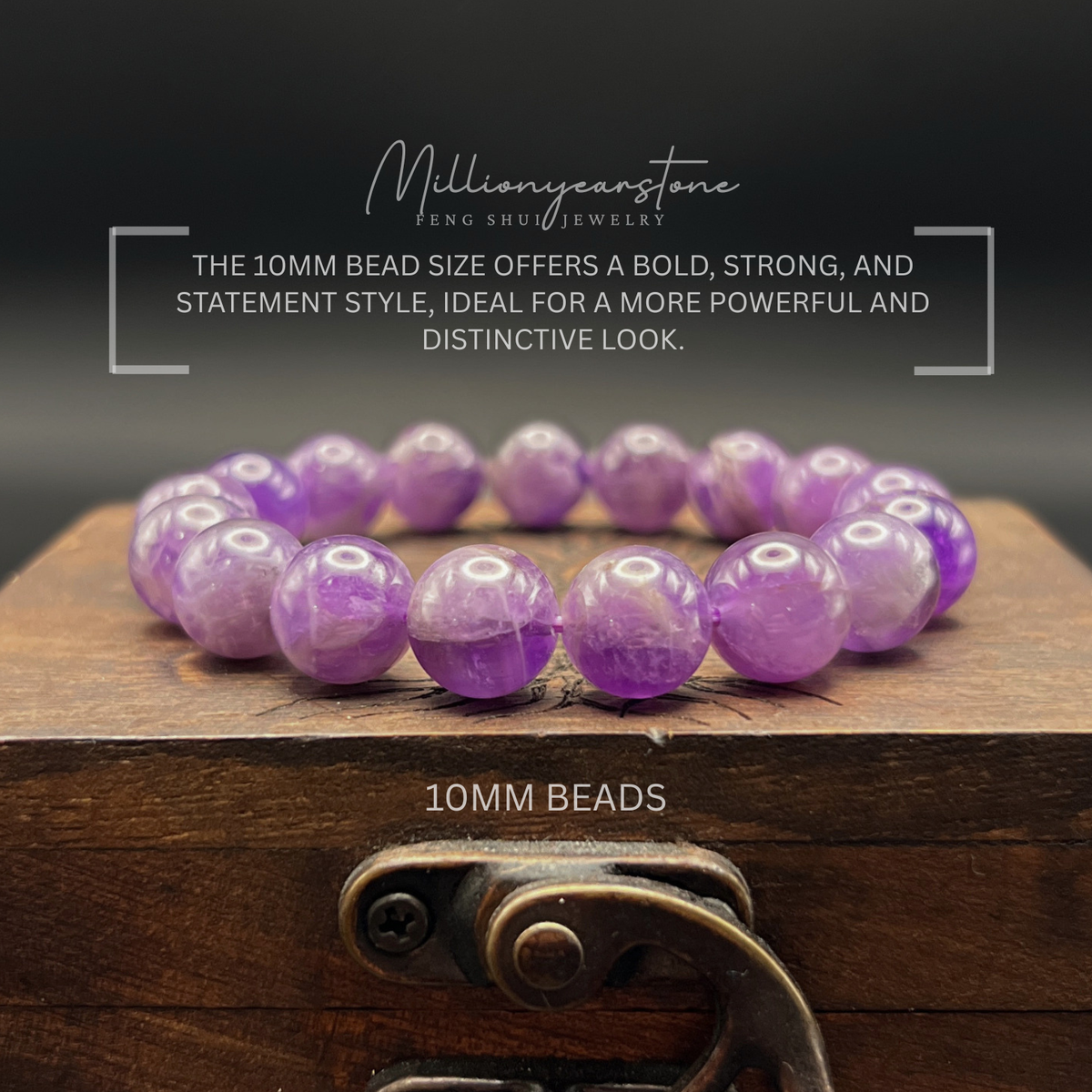 Lavender Amethyst Beaded Bracelet