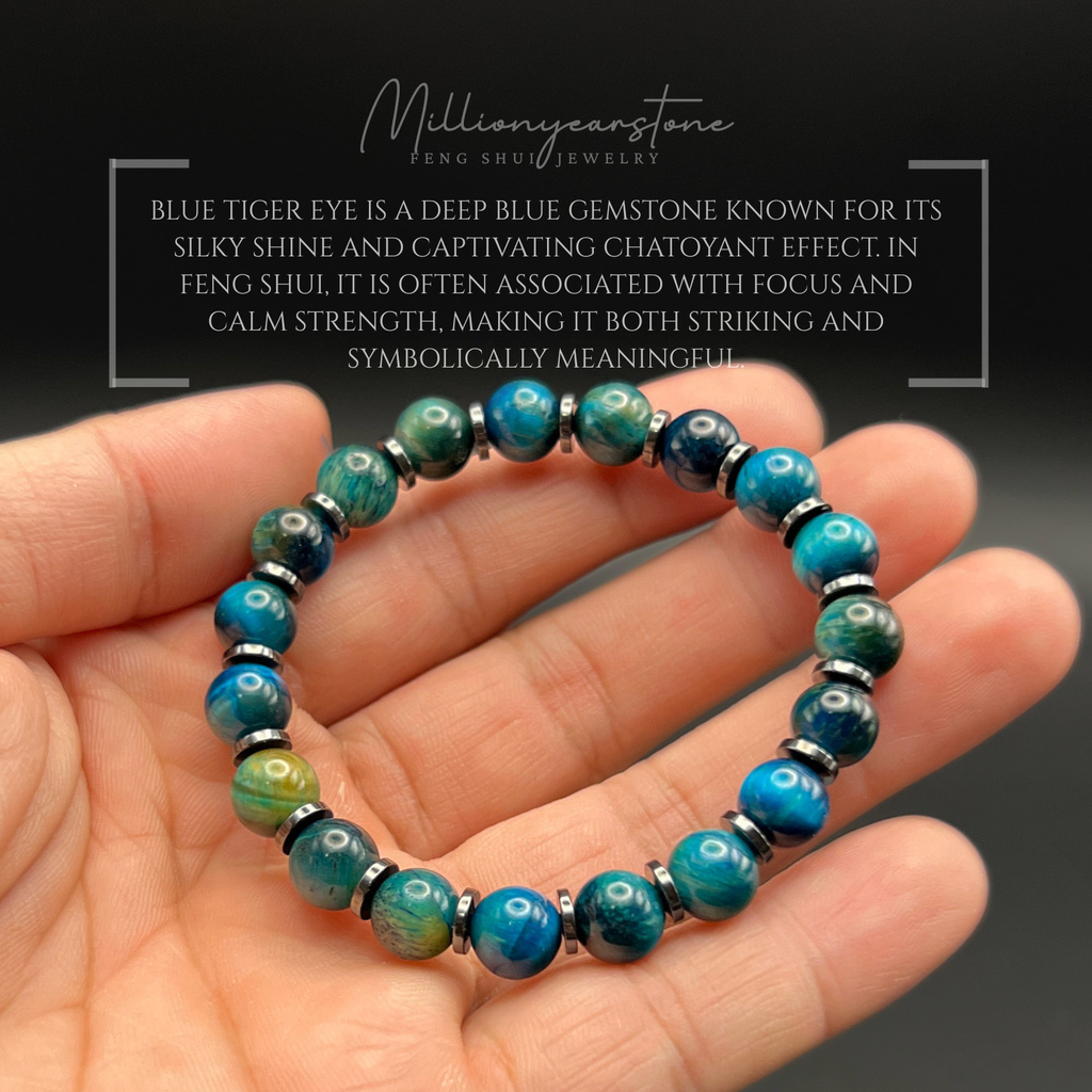 Peace Guardian Blue Tiger Eye - 8mm